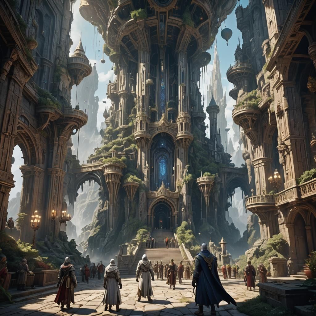 Tall Whites Arrival Meeting Rigelians: Detailed Matte Painti...