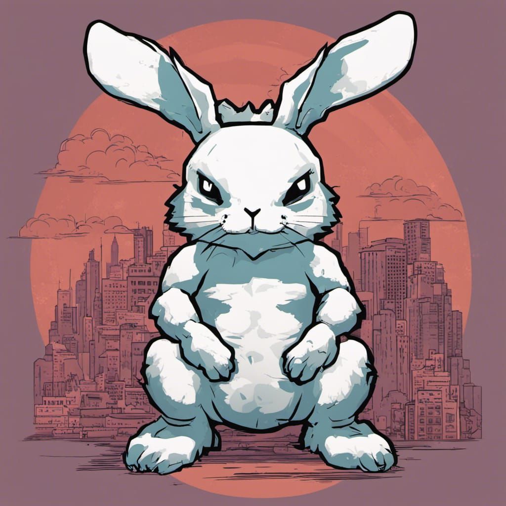 Kaiju Rabbit Generated by AI