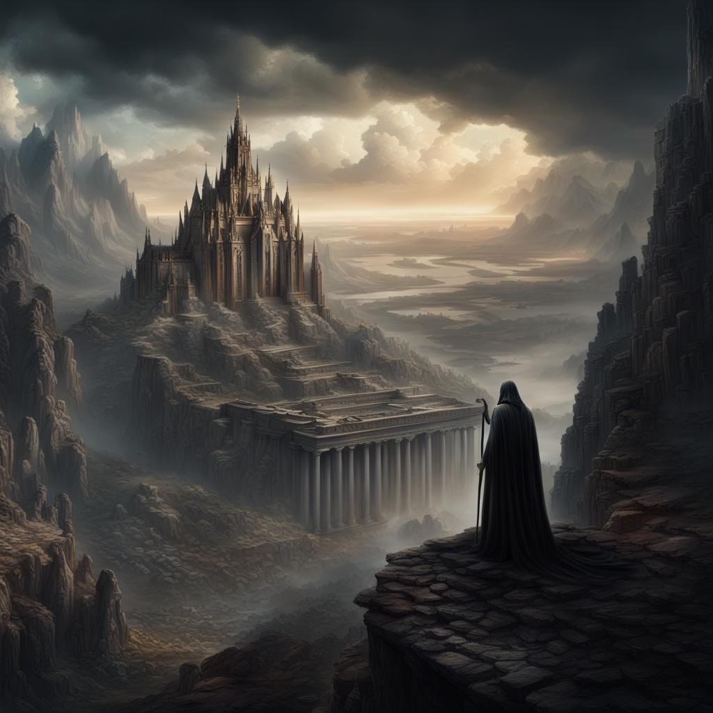 Epic God of Death in a Digital Matte Painting