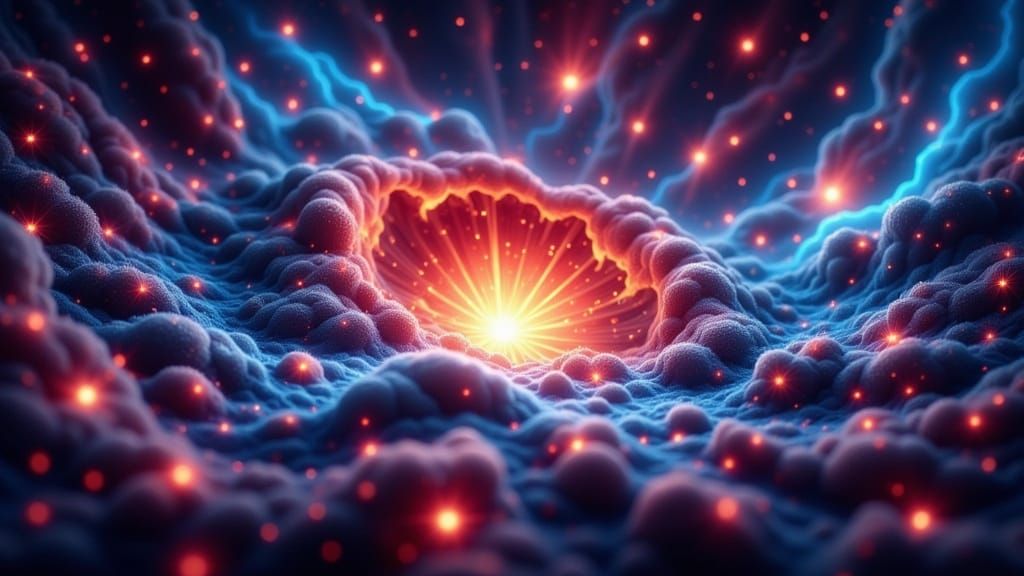 Origami Supernova Nebula Papercraft in 8K