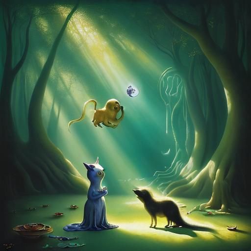 Dreamlike Utopia: Surrealism in Oil Painting Style