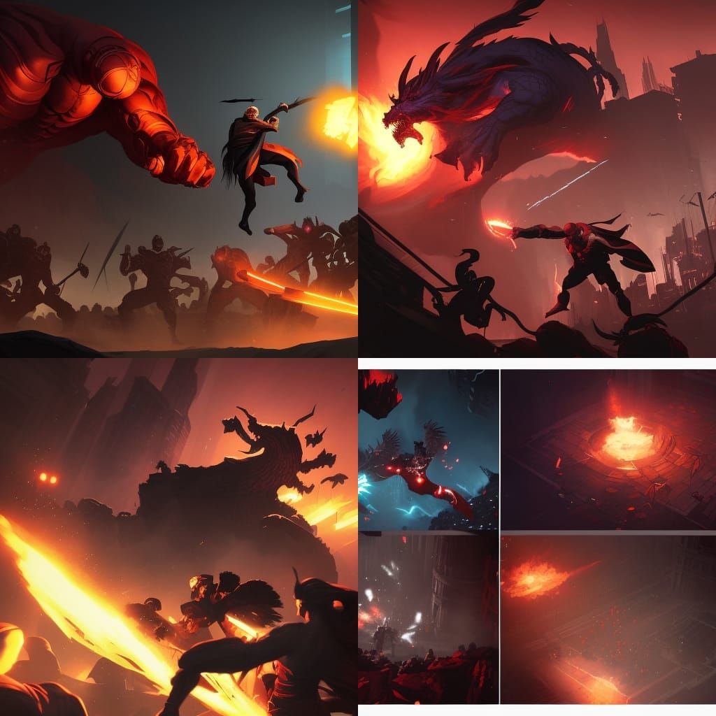 Shadow Fight vs Marvel: Dark Fantasy Concept Art