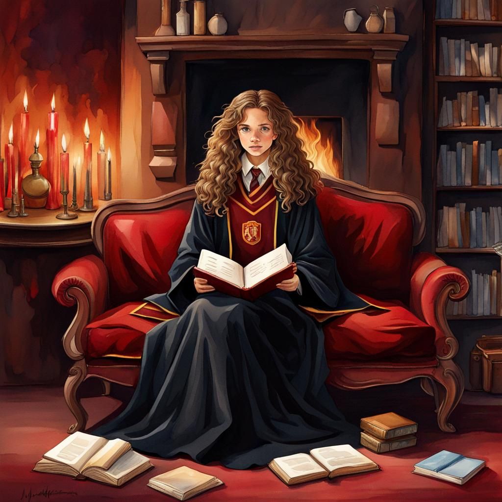 Hermione + Books