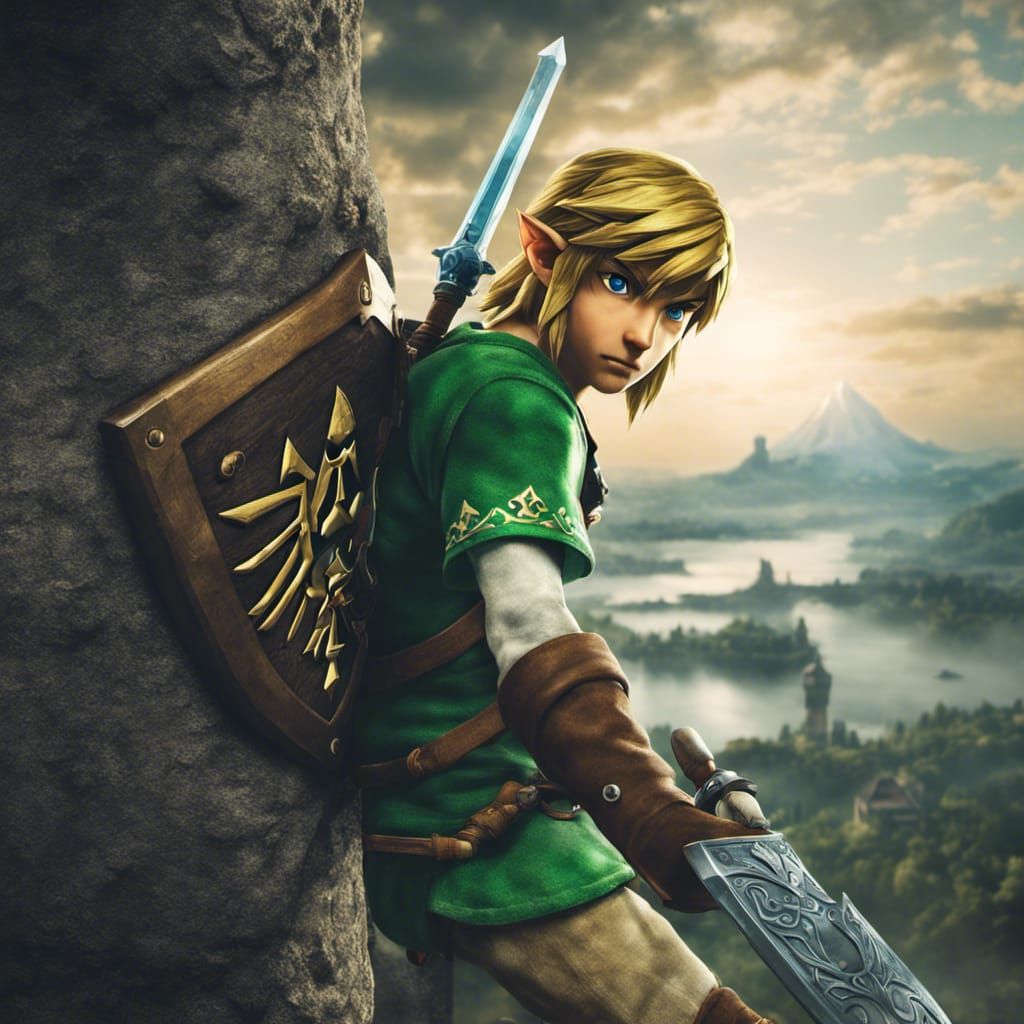 Hyperrealistic Link from Legend of Zelda