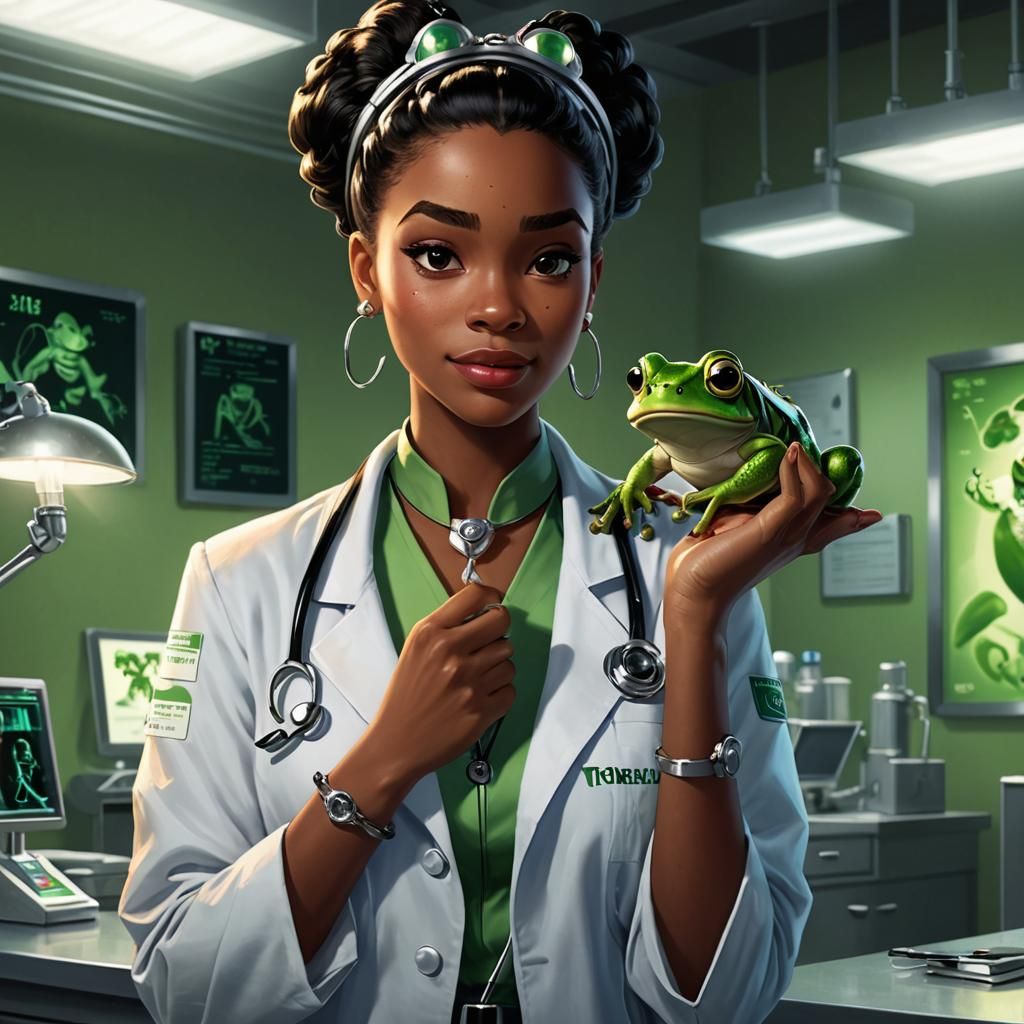 Princess Tiana as Veterinarian Concept Art