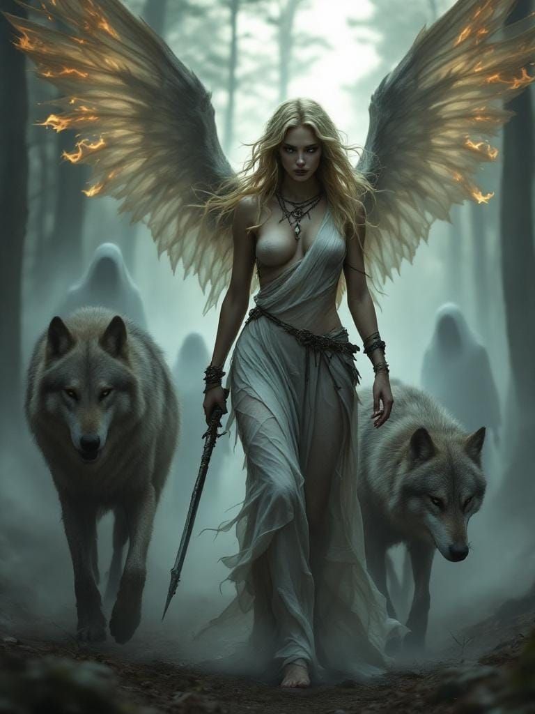 Fierce Fae and Wolves in Dawn Mist