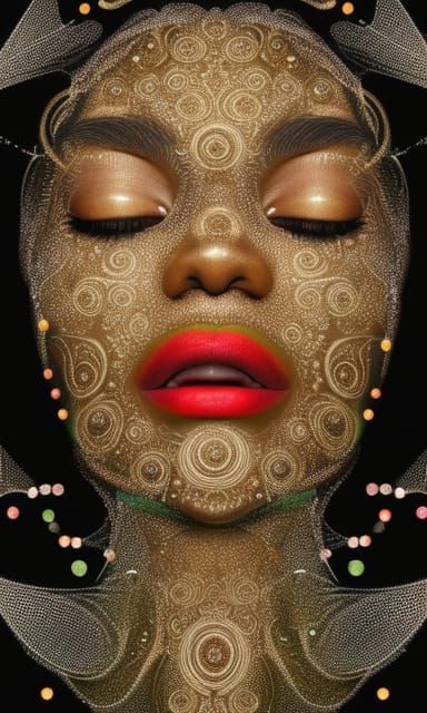 Sunshine Bubbles Reveal a Beautiful Face in Hyperrealism