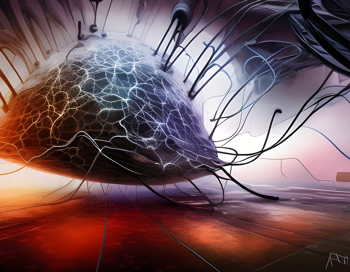 Hyperrealistic Synaptic Implosion Splash Art