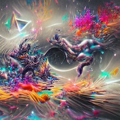 Cosmic Chaos: A Holographic Astral Illustration