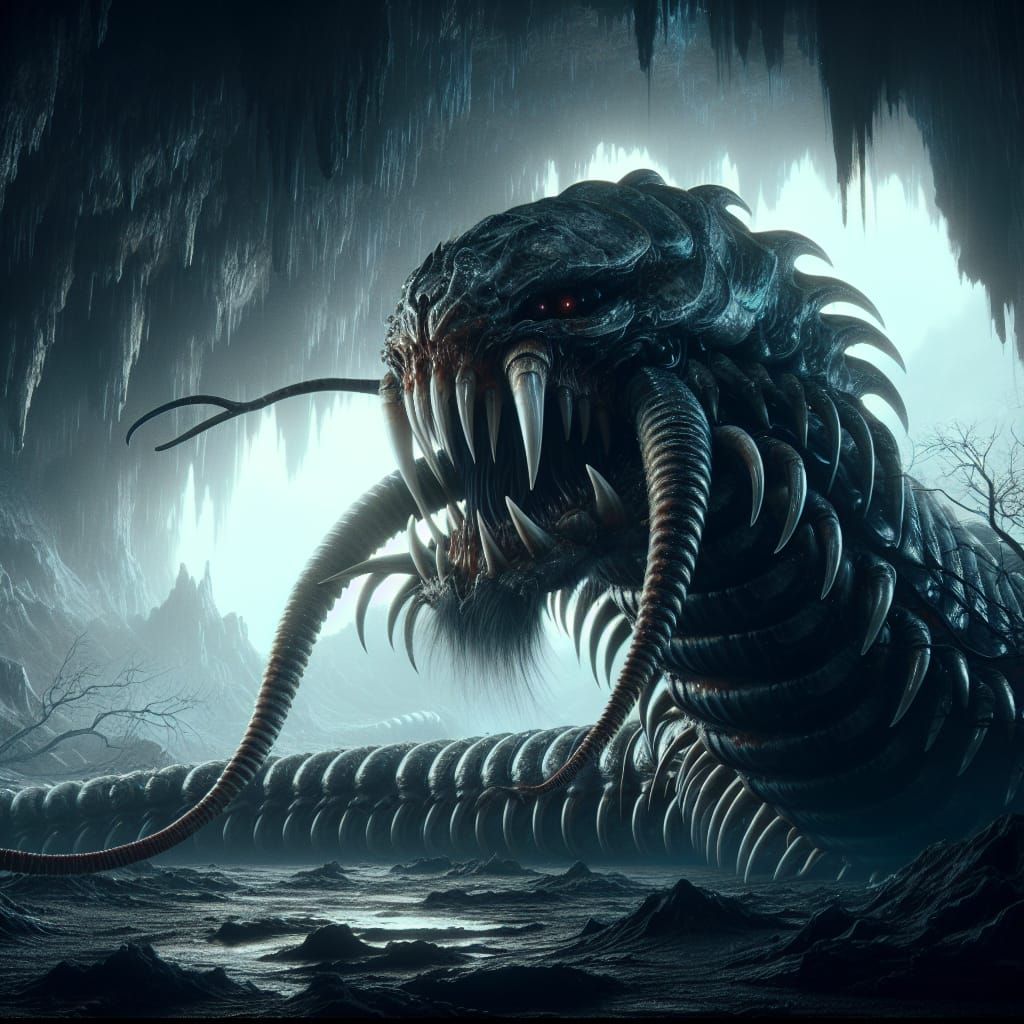 Science Fiction Horror: Centipede Snake Emerges