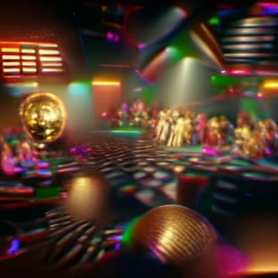 Groovy 70s Disco Scene