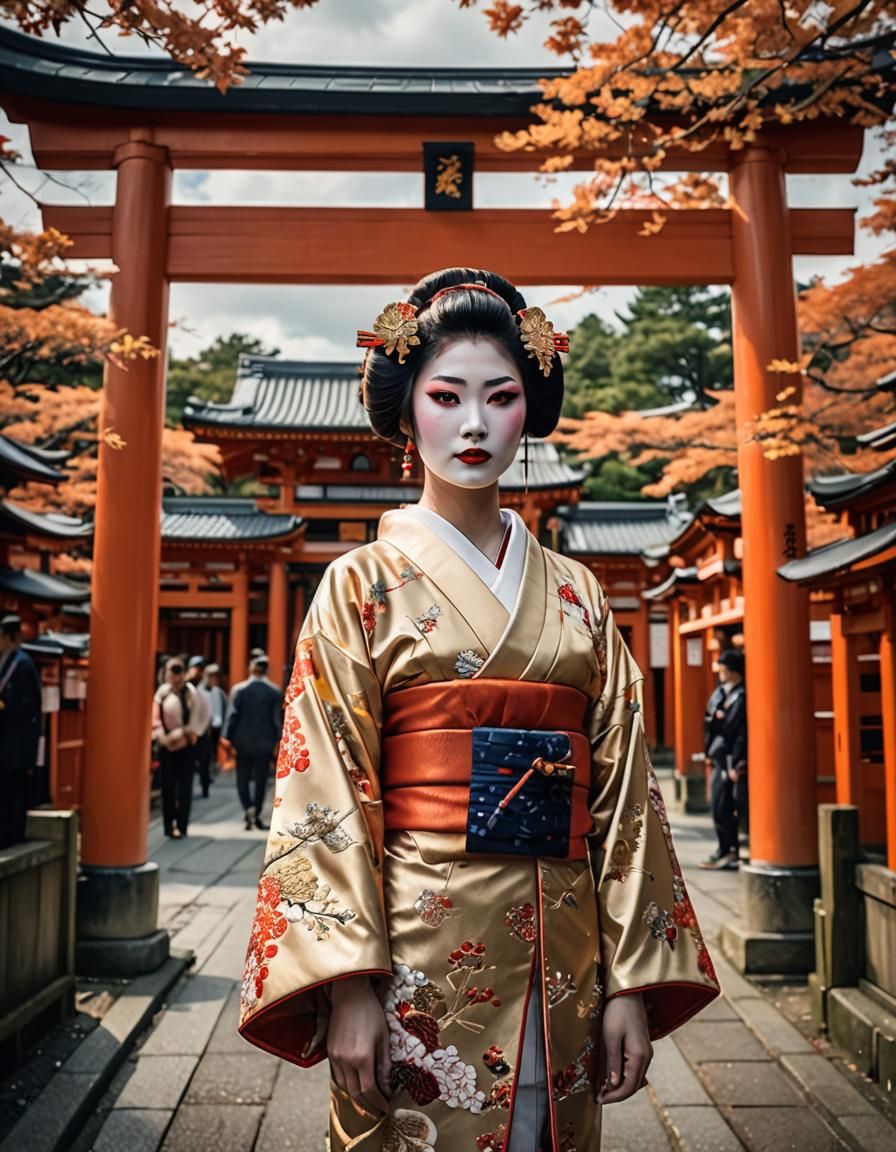 Geisha at Fushimi Inari-taisha: Professional Photography
