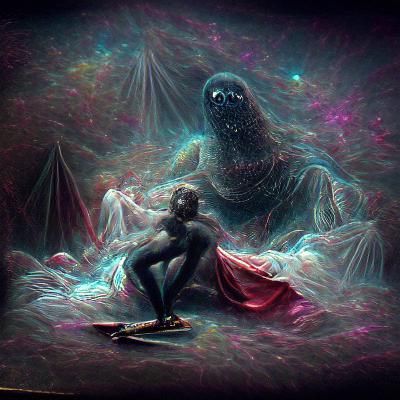 Seductive Astral Figure from the Void
