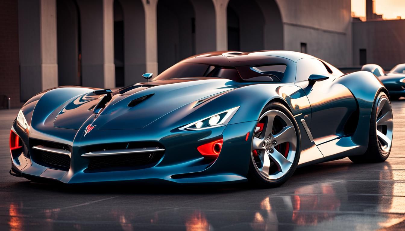 Hyperrealistic 2024 Pontiac Banshee Concept Car