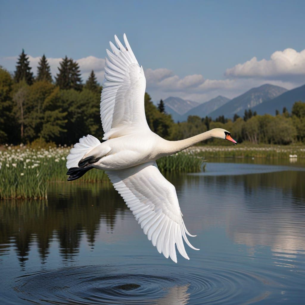 Flying Swan