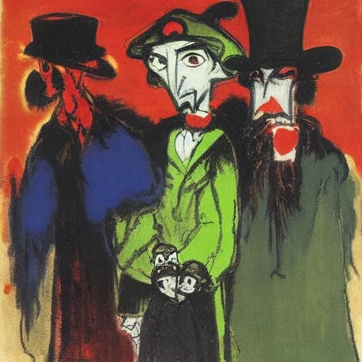 Vampire Gift: Abstract Impressionist Painting