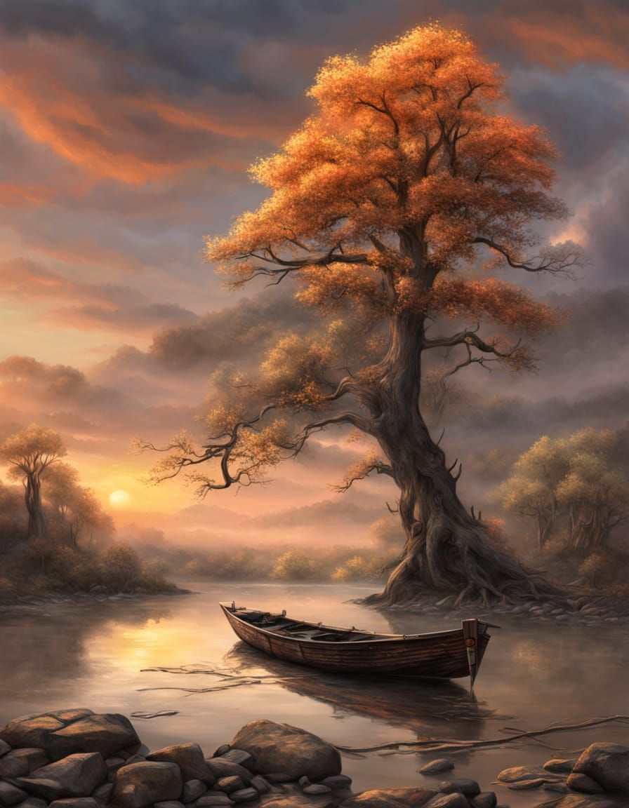 Golden Light on the Orinoco River