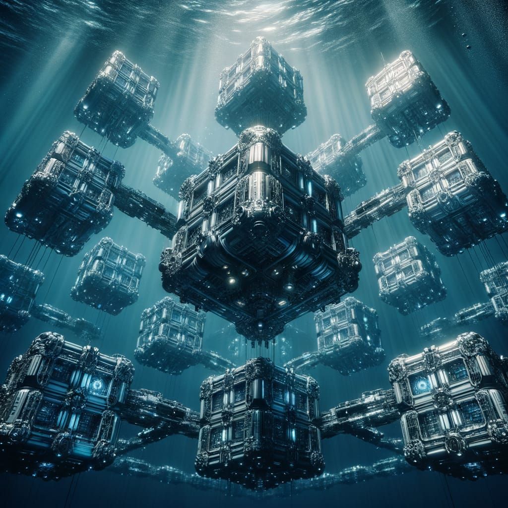 Epic Underwater Sci-Fi Habitat Network