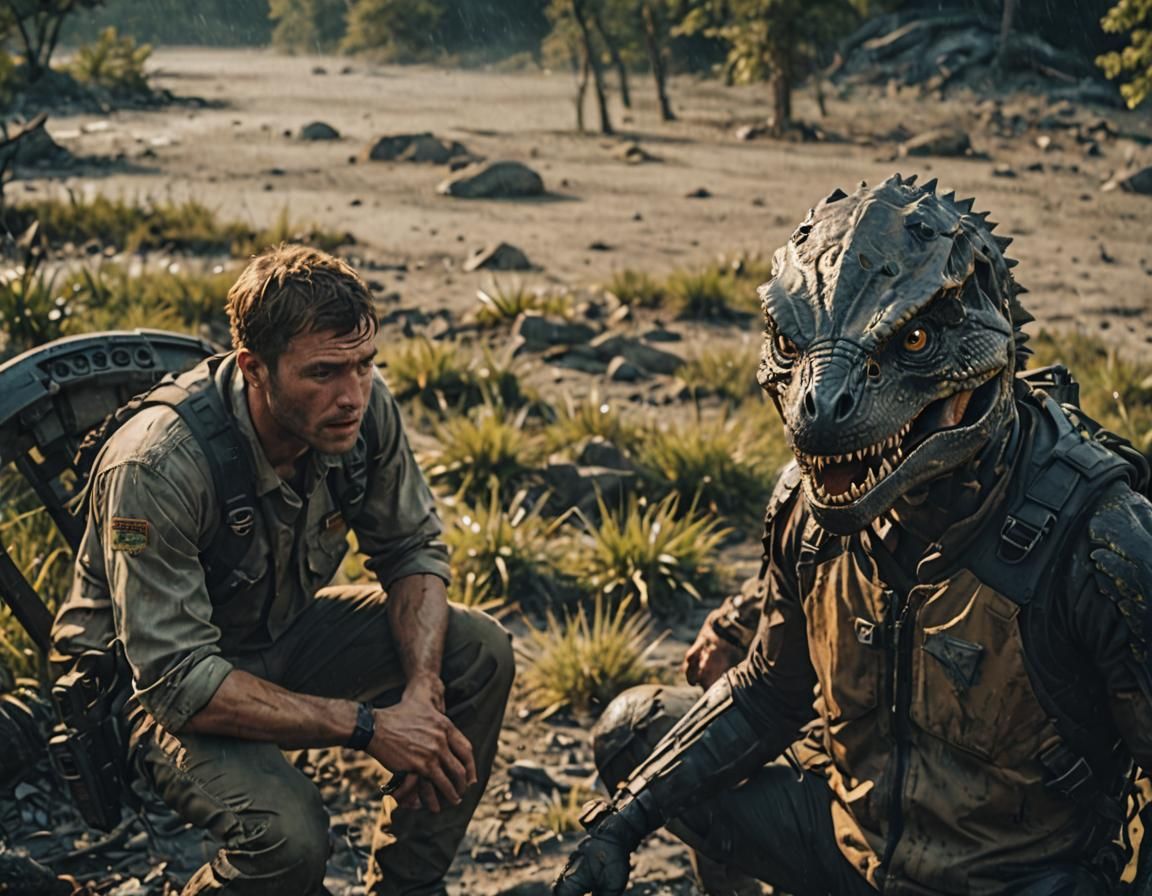 Cinematic Brothers: A Dramatic Film Still