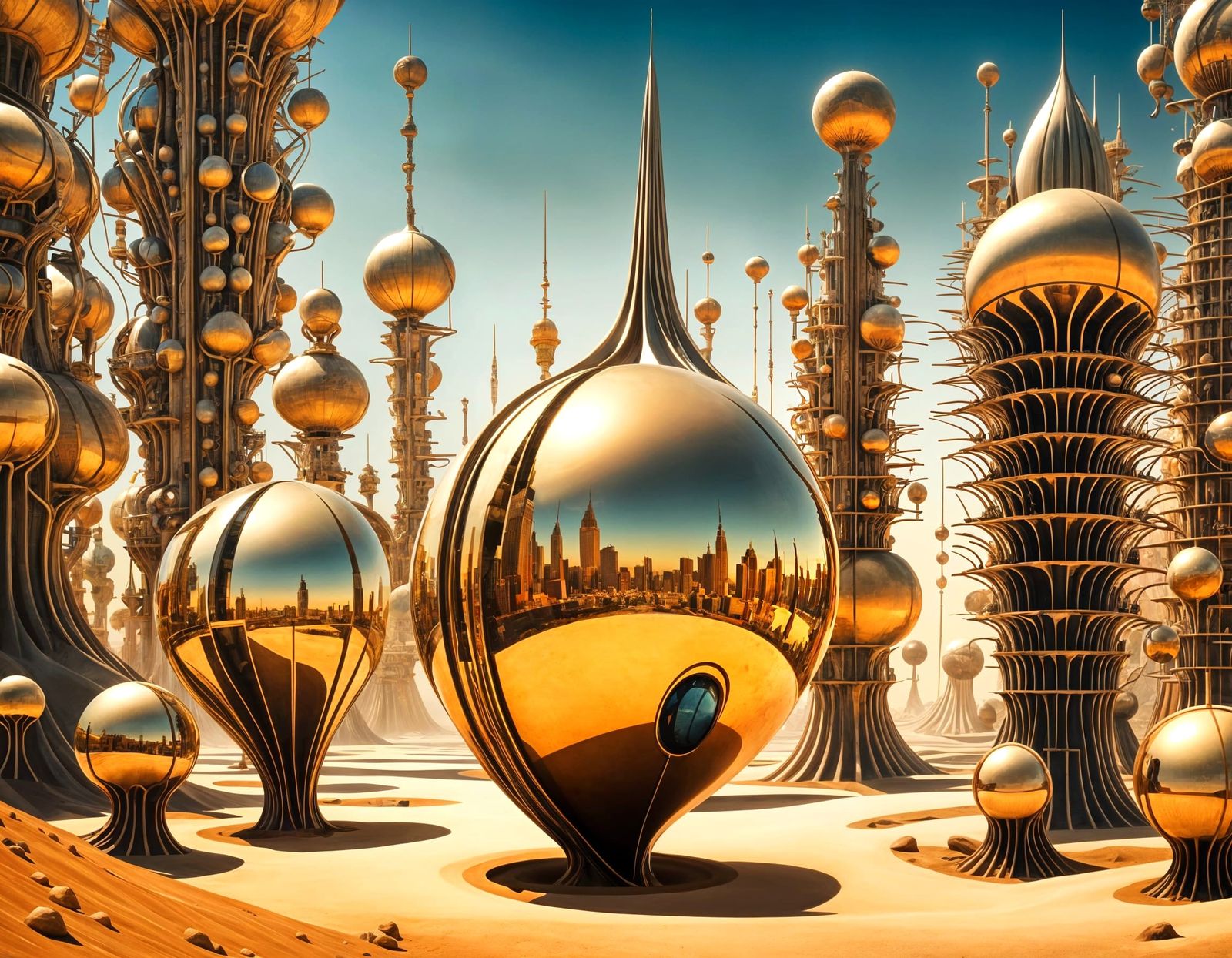 Surreal Mindscapes: Martian Schemes Meet Aquatic Fantasy