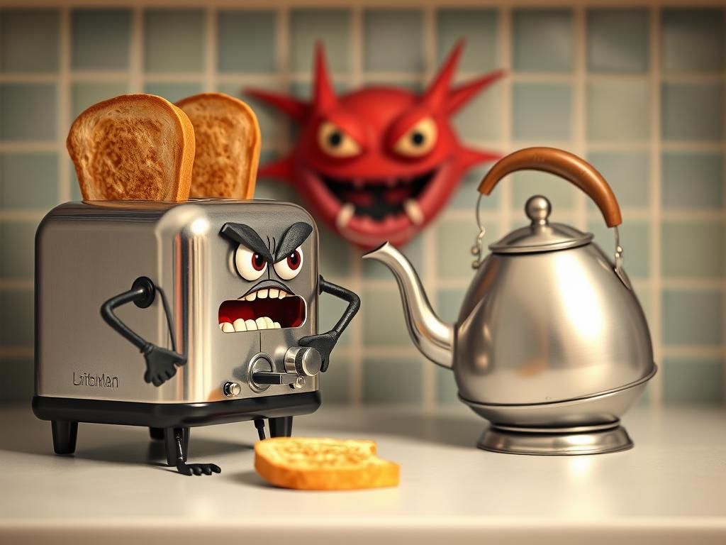 Toaster vs Teapot: Claymation Kitchen Battle