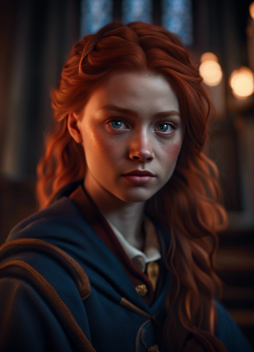 Ginger Ravenclaw Girl Portrait in Hogwarts Legacy
