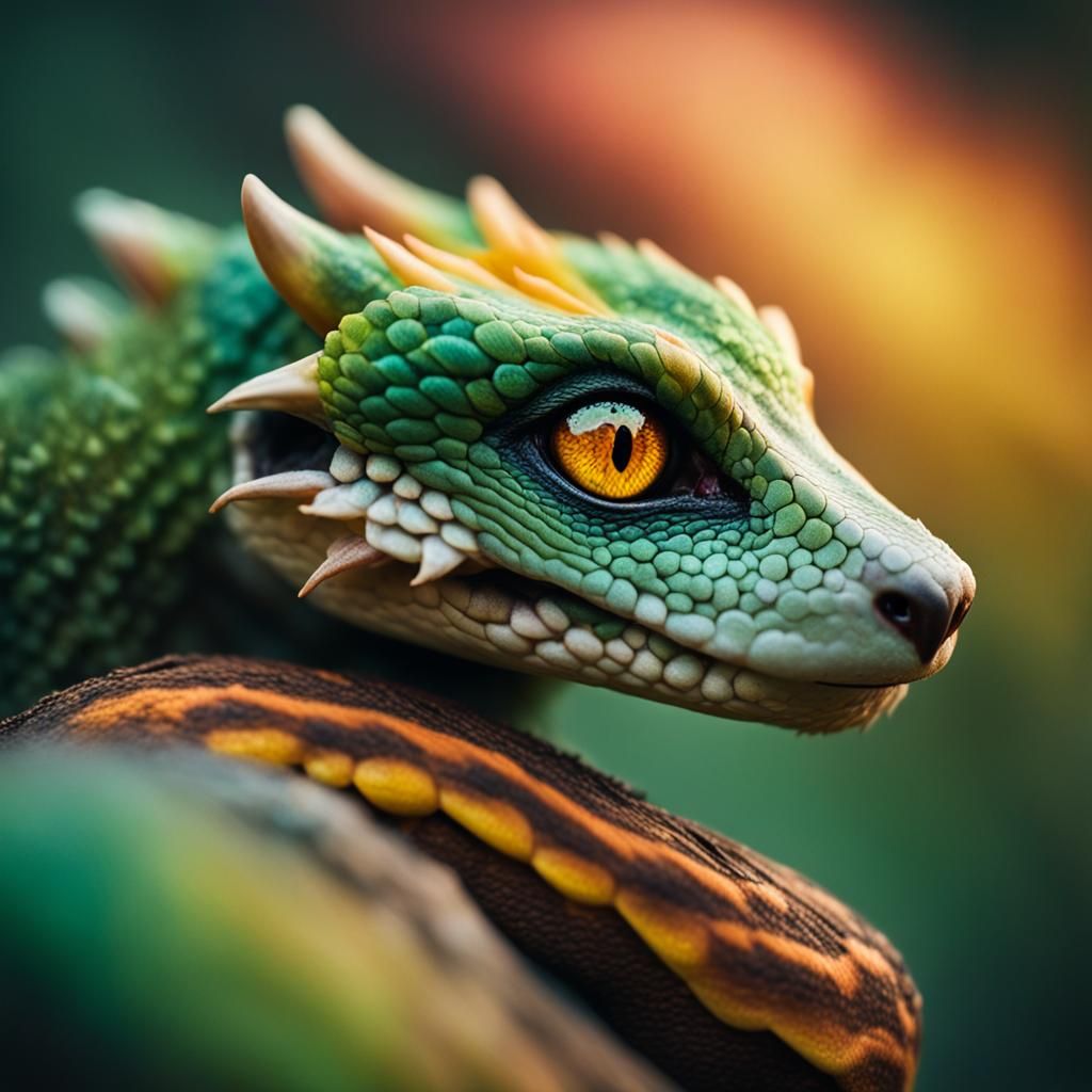 Dragon Scorches Meerkat Dragon Portrait