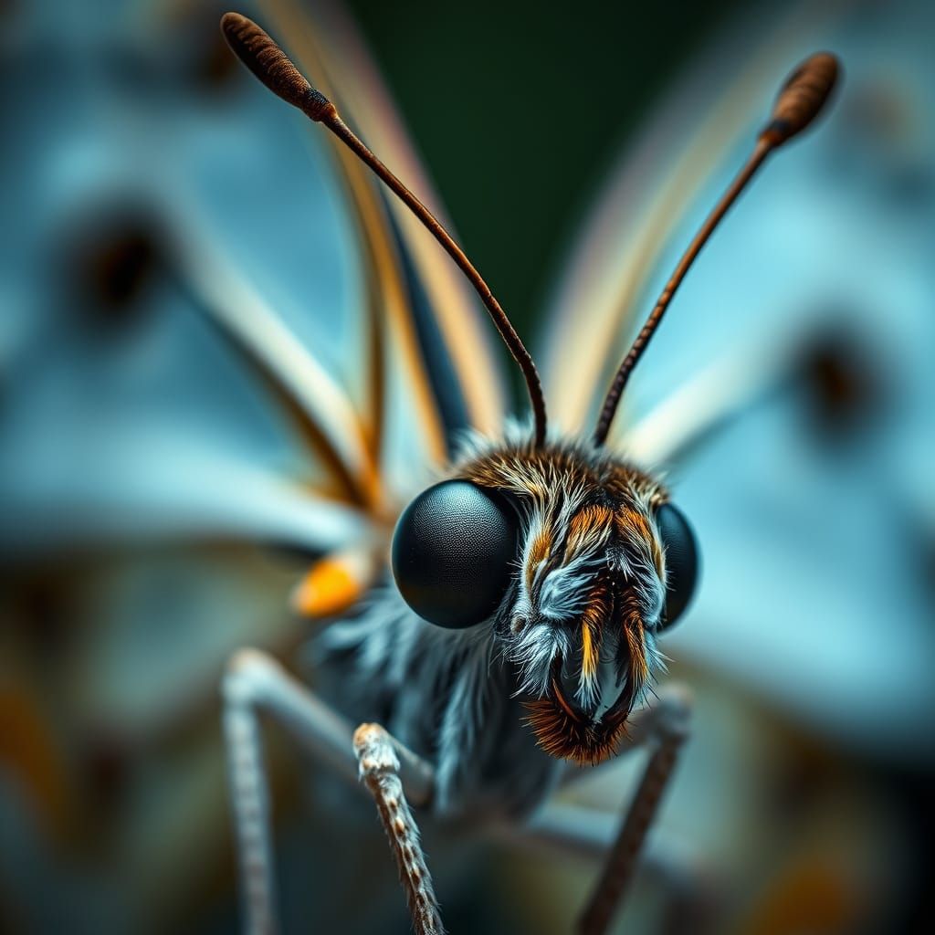 Butterfly Close-Up in Dreamy Hyper-Realism