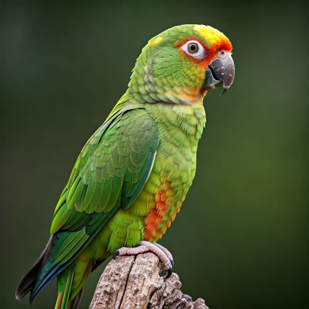 The Carolina parakeet (Conuropsis carolinensis), or Carolina conure, is an extinct species of small green neotropical pa...