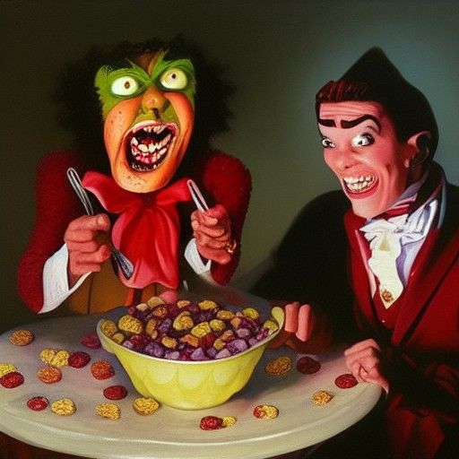 Cereal Monsters: Count Chocula, Booberry, Frankenberry, Oil ...