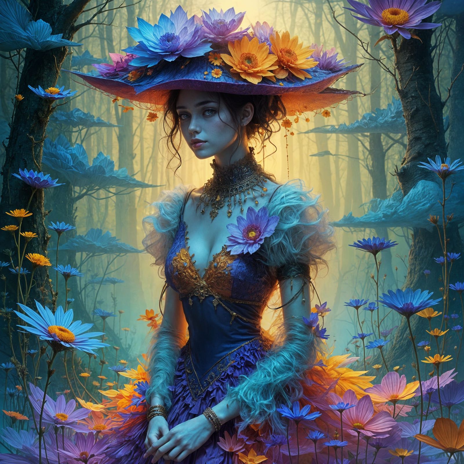 Surreal Portrait with Dreamlike Qualities