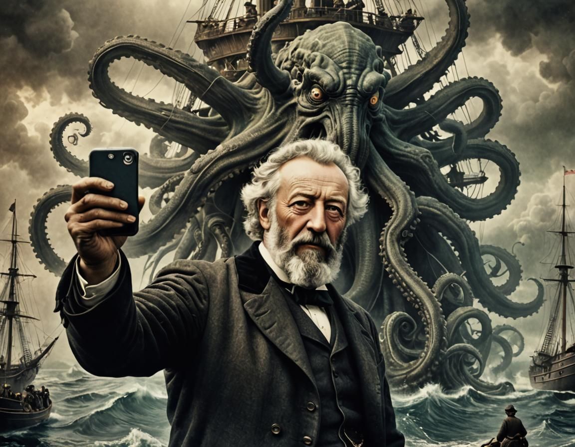 Jules Verne Series: Selfie with a Kraken