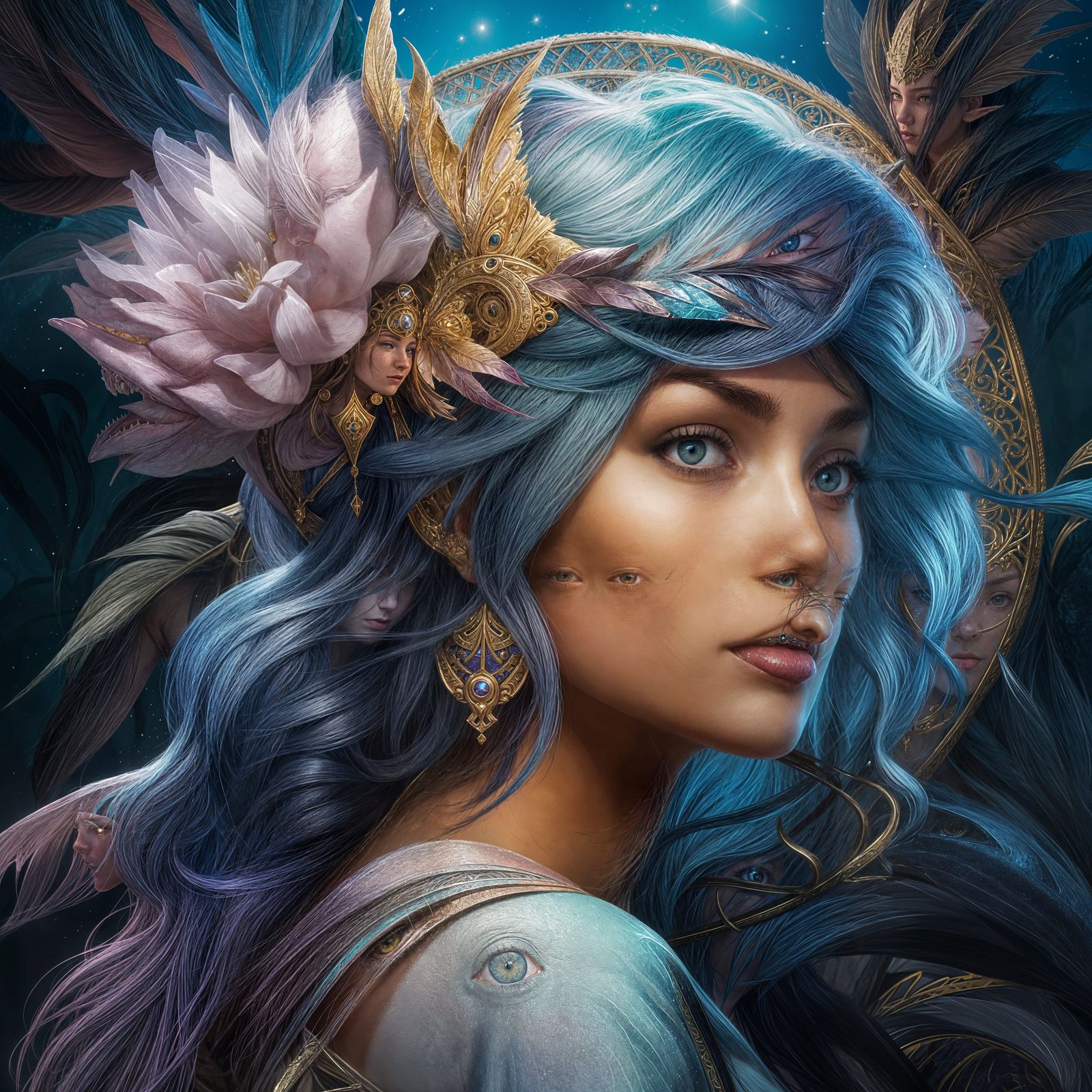 Hyperrealistic Dragon Elf Portrait in Anime Style