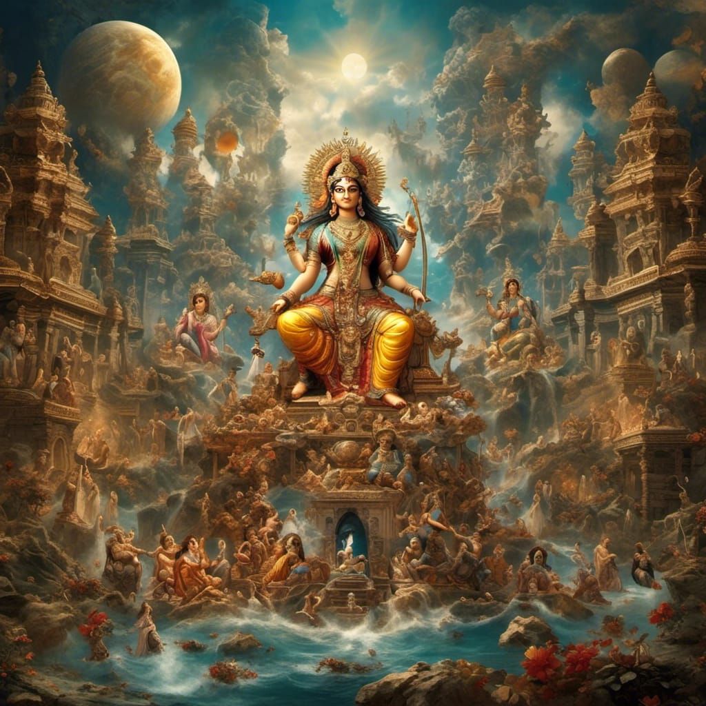 Parvati: Goddess of Time in Graffiti Art