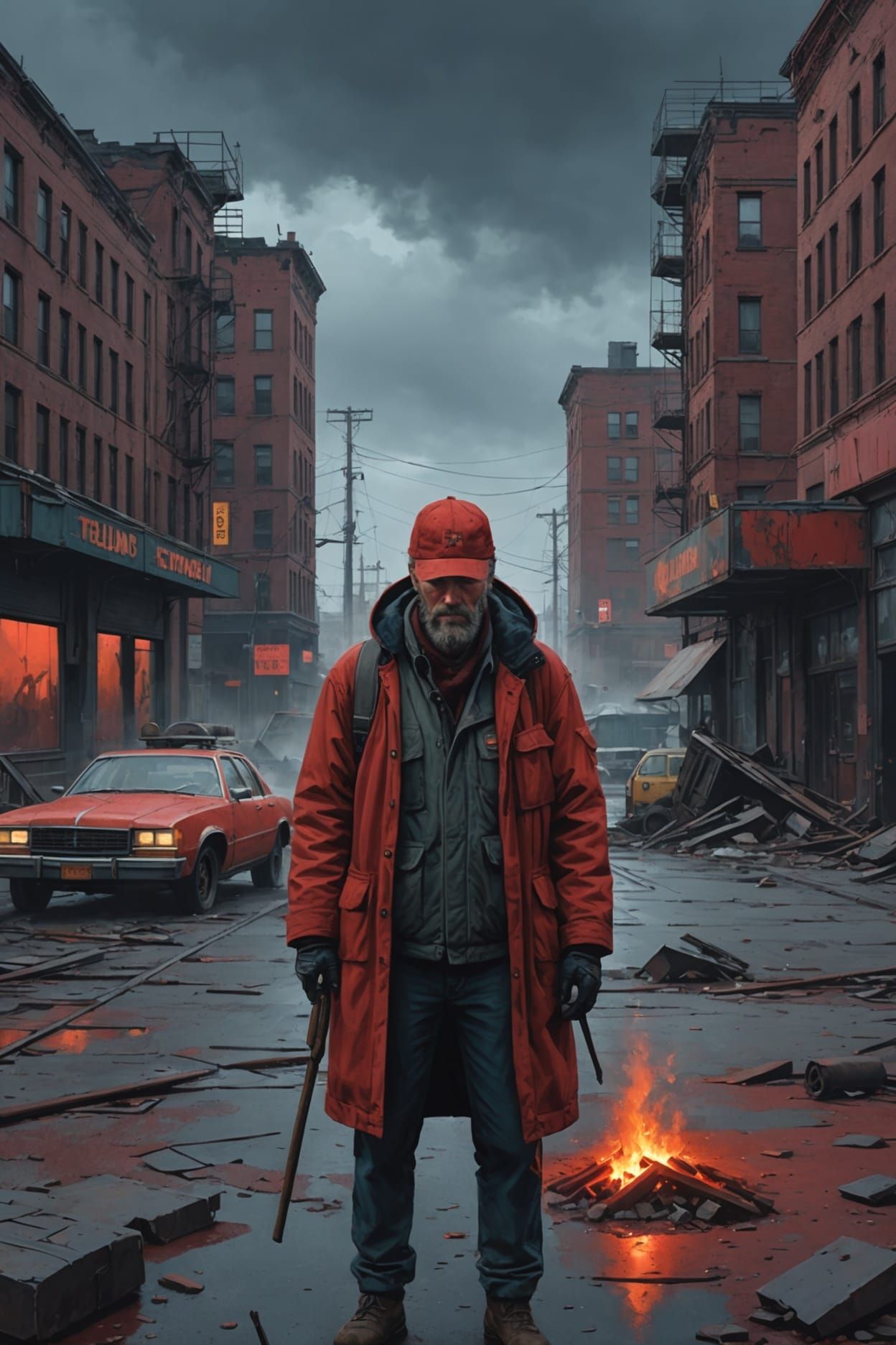 Dystopian Hobo at the End of the World