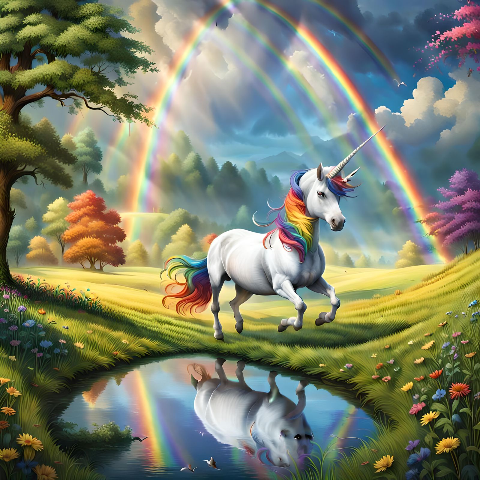 Unicorns Prepare for Rainbow Race