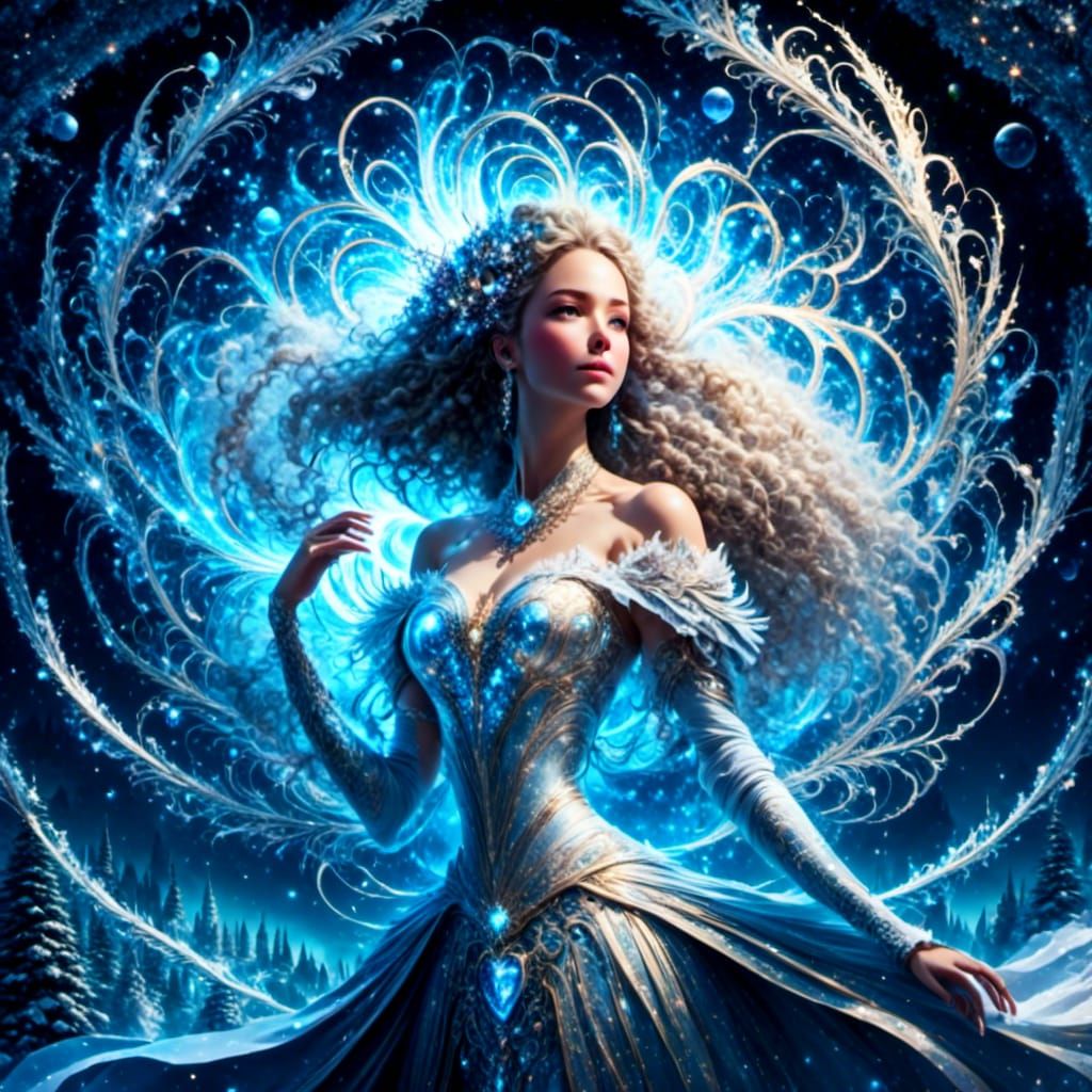 Enchanted Christmas Tree in Everwinter Forest