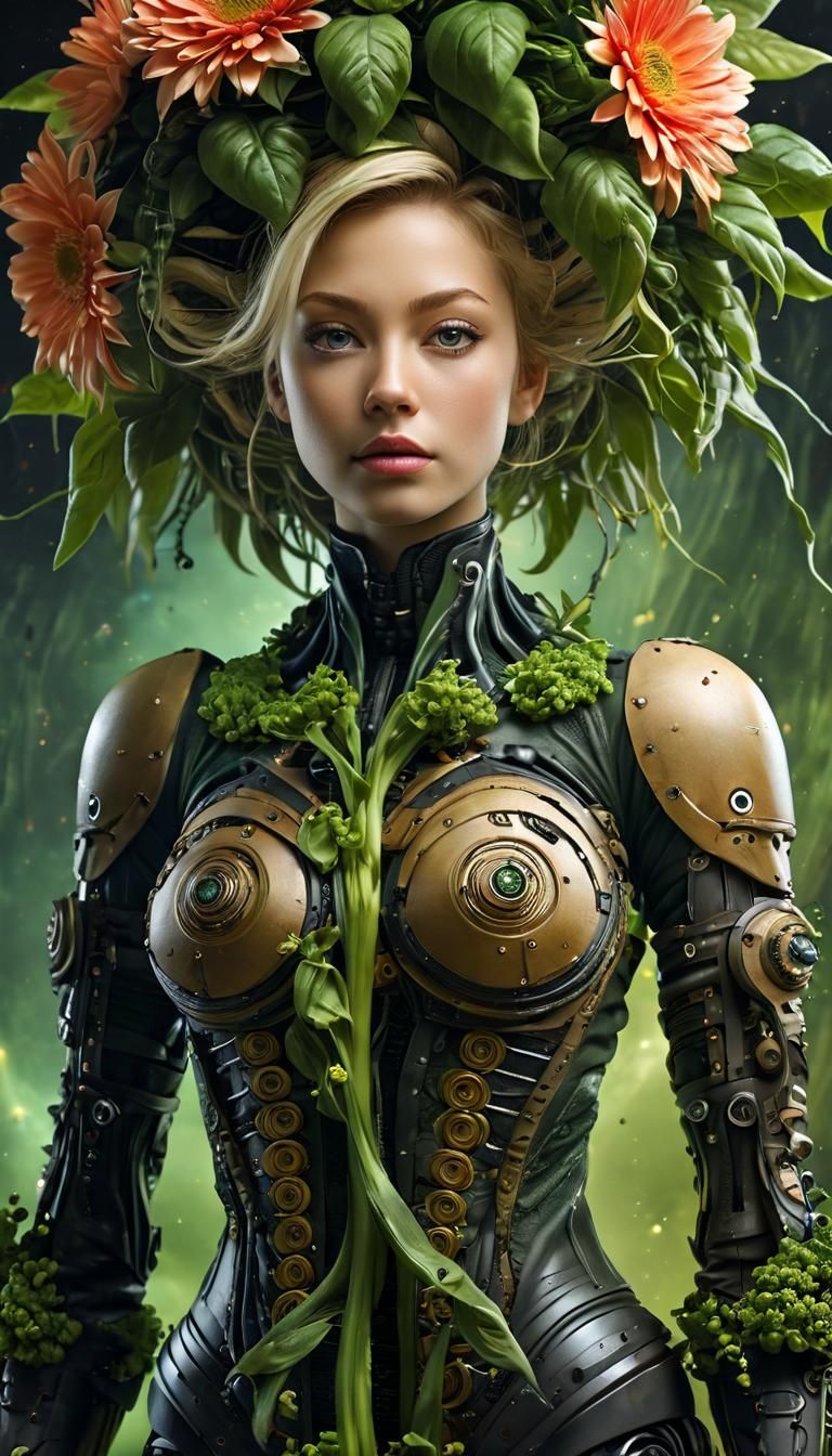 Borg Goddess in Solar Storm, Inspired by Naoto Hattori's Sur...