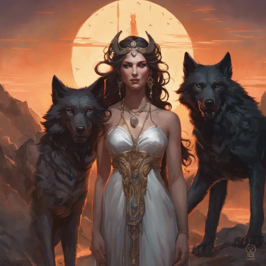 Hecate at the Crossroads: Hyperdetailed Concept Art