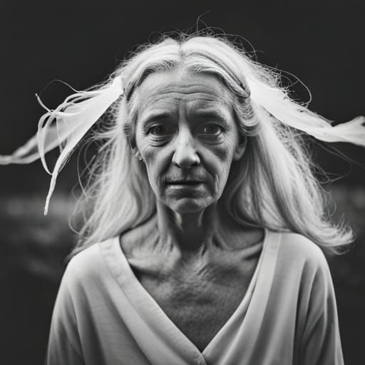 Ethereal Fairy Portrait in Infrared Photography Style