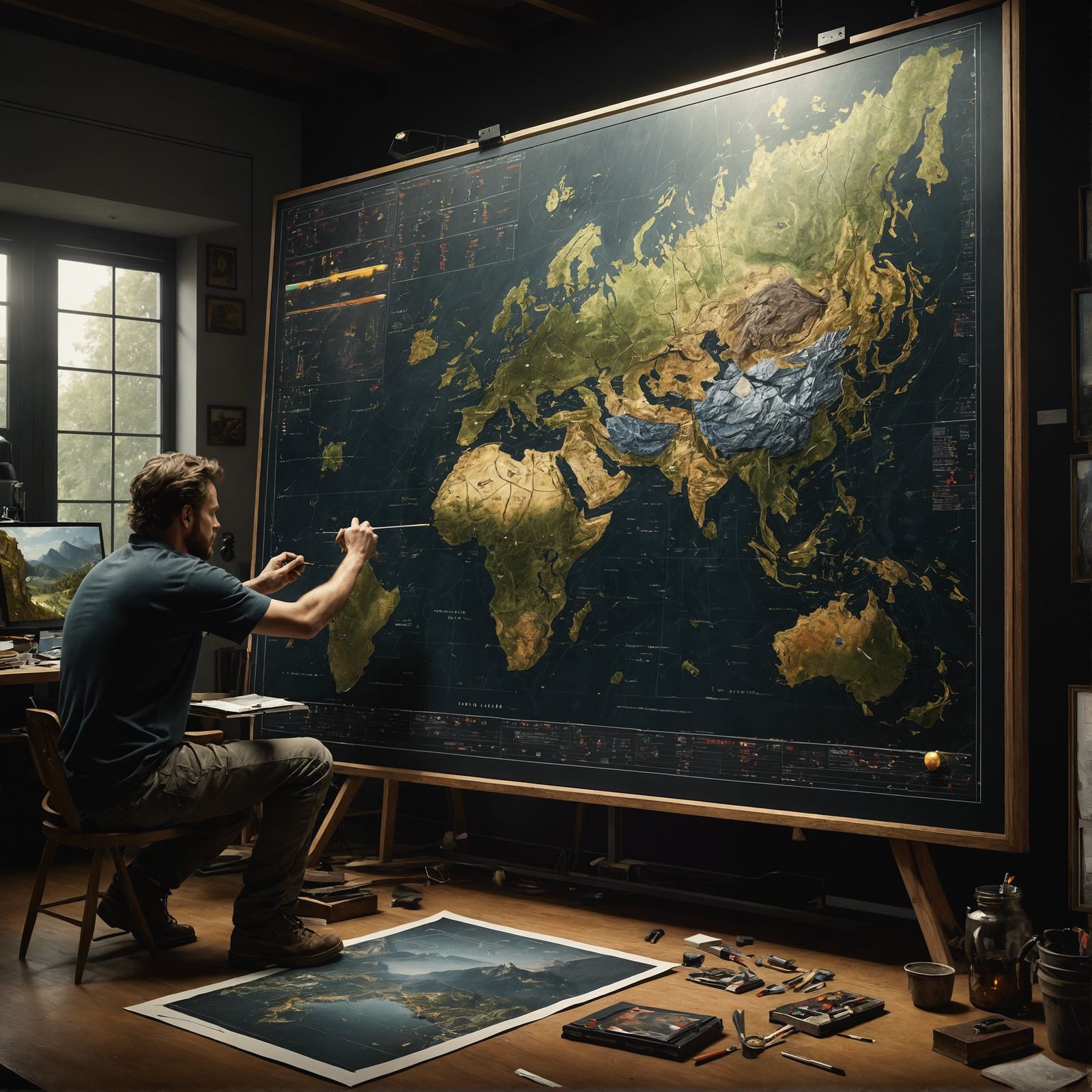 Team Collaboration Chart: Photorealistic Concept Art