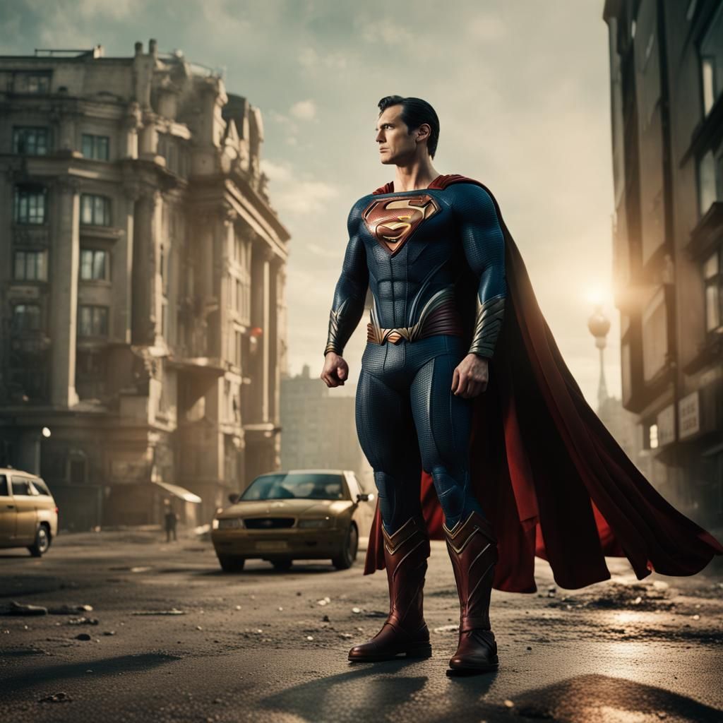 Superman and Wonder Woman Reconcile in Berlin