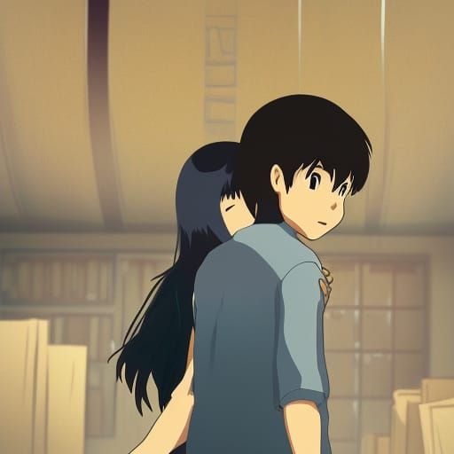 Yor Forger in Studio Ghibli Anime Style