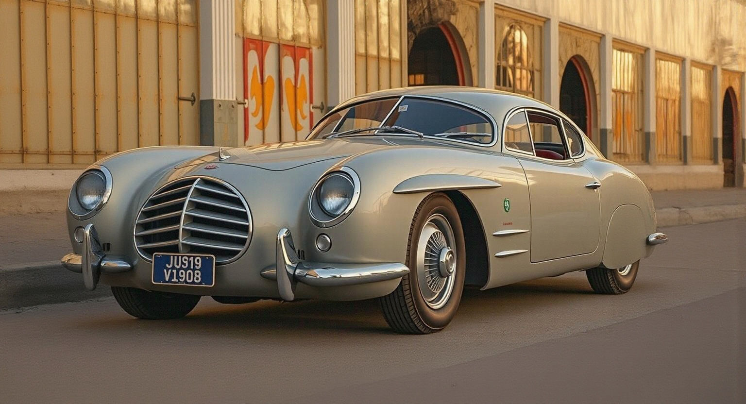 1953 Silver Car in Douglas DC-3 Style