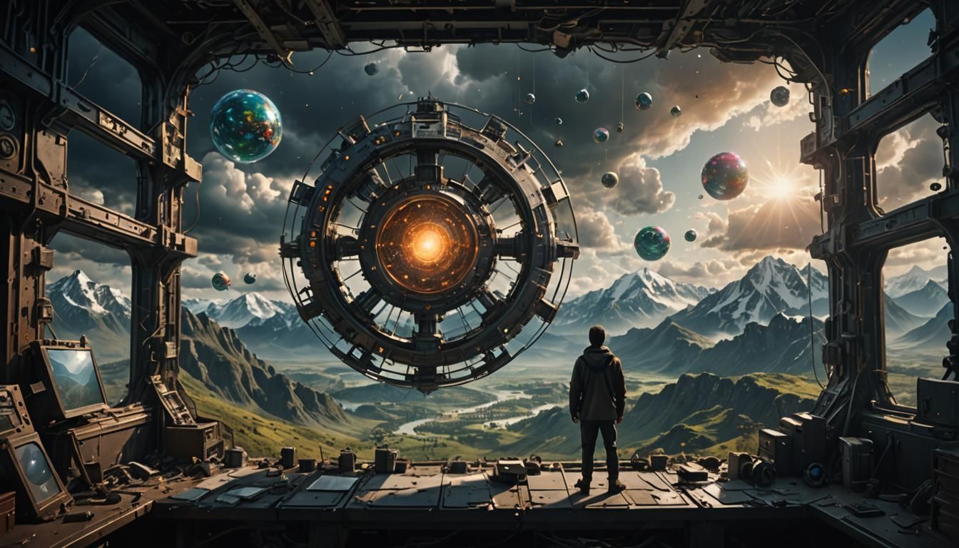 Inside an Atom: Epic Cinematic Digital Painting