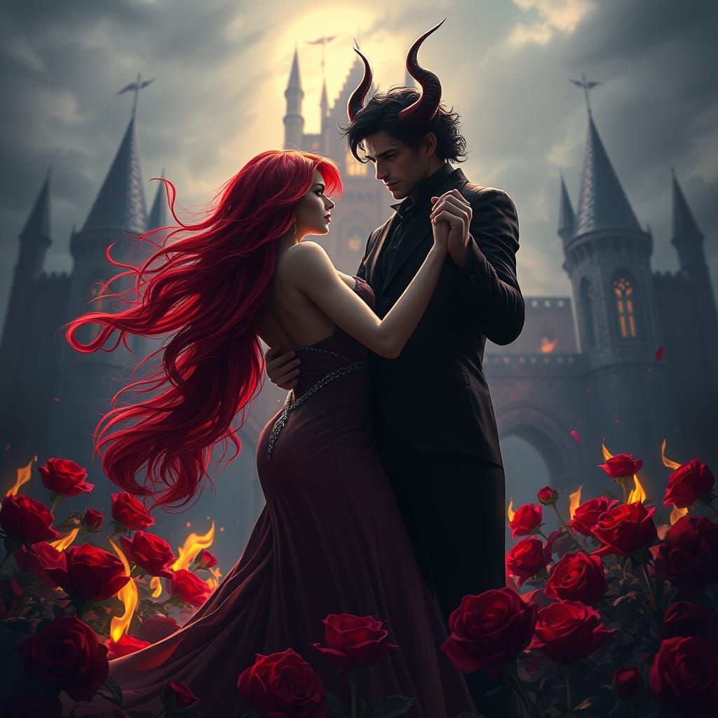 Sultry Dark Fantasy Romance in a Fiery Castle
