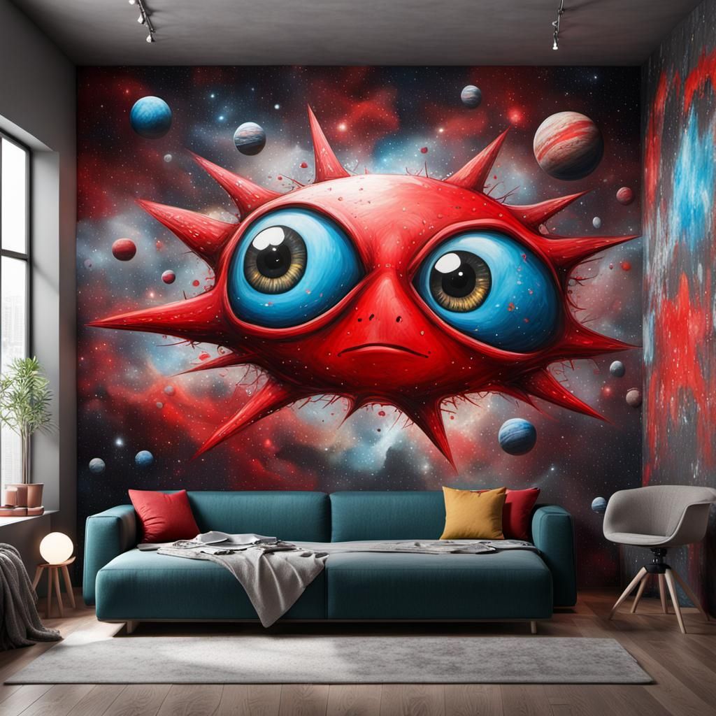 Hyperrealistic Cosmic Soul Fragment in Extreme Close-Up