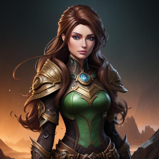 HD Elemental Barbie: Detailed Matte Painting