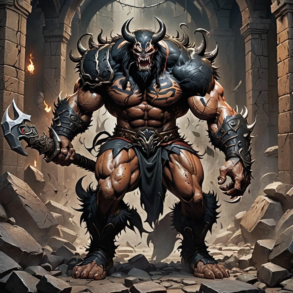 Barbarian Venom in Anime Style