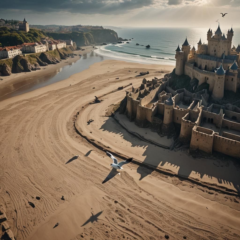 Turkish Beach Castle: Epic Digital Matte Painting